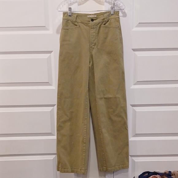 Madewell Emmett Wide Leg Jeans Green Size 25 - Picture 2 of 7
